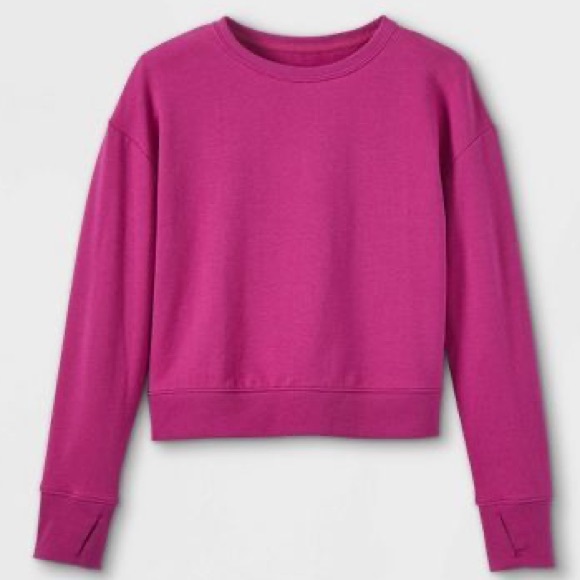 AIM NWT Magenta Crewneck Pullover Sweater - Kid’s XXL (Size 18) - Picture 1 of 16